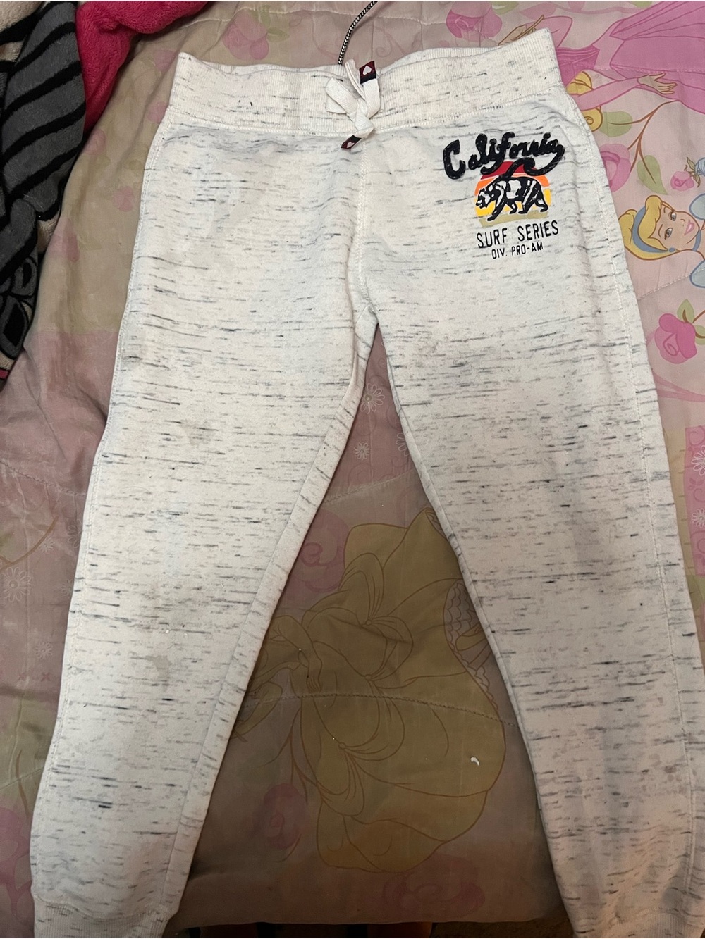 California Surf Series Kids Cream Jogger Pants
